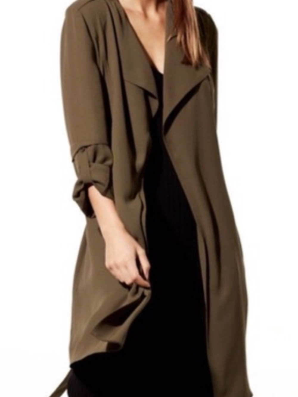 Aritzia Babaton Quincey Jacket in Olive Green Size Small